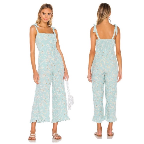 Faithfull The Brand Frankie Jumpsuit Daisy Floral Print...